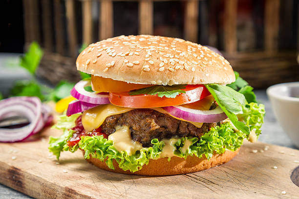 istock Homemade burger made from fresh vegetables and beef 179784466