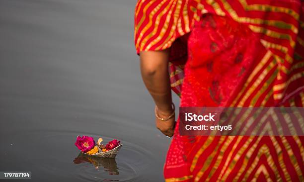 Hindu Devotees Prepare An Offering Stock Photo - Download Image Now - Candle, Culture of India, India