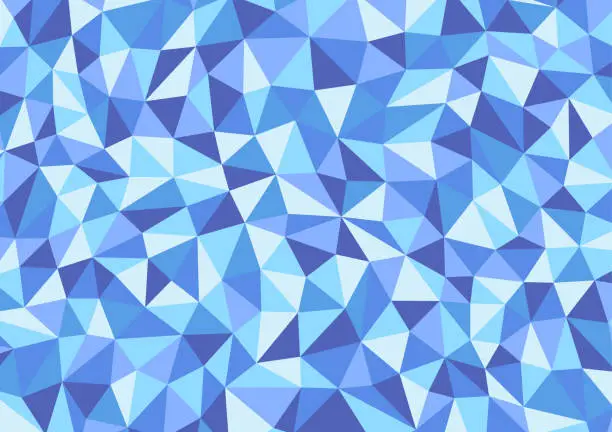 Vector illustration of blue polygon texture image background