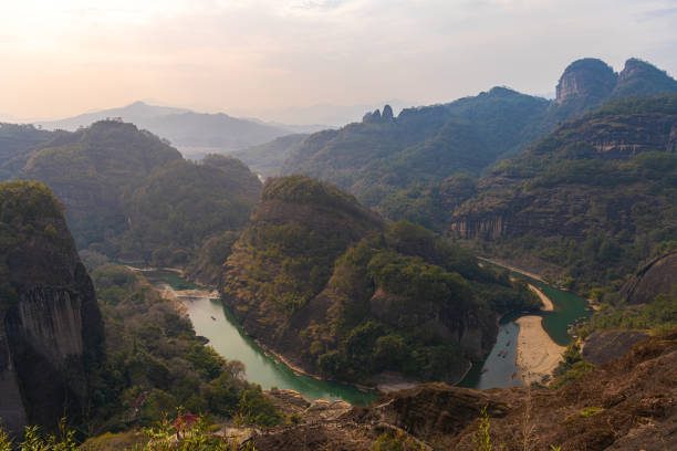 istock Panoramic view on the mountains and surrounding forest from the Heavenly Peak 1797908874