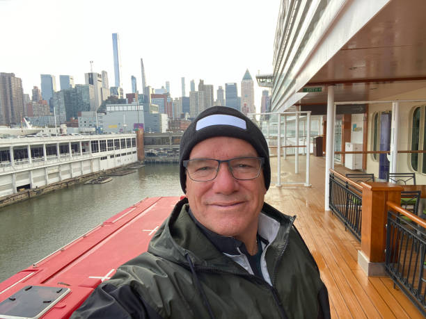 istock Selfie on the deck of a ship in New York Harbor. 1797922765