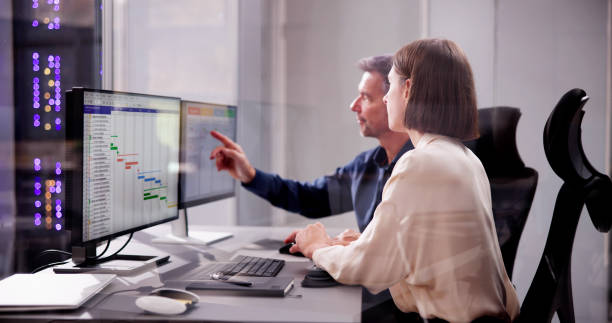 istock Efficient Business Planning: Calendar Schedule, Gantt Report 1797950212