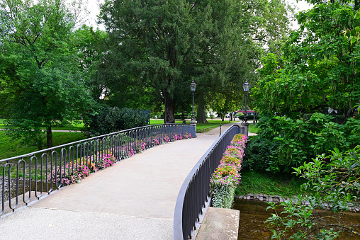 Patrons Bridge on Lichtentaler Allee in Baden-Baden, Germany