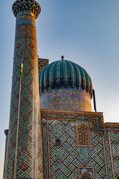 istock Samarkand registan square in the early morning 1797990358