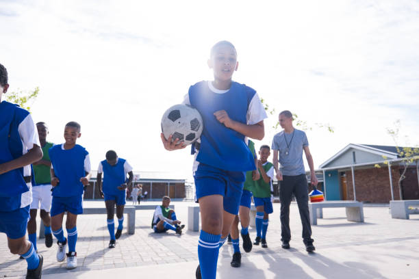 istock Young soccer boys ready for their match practice 1798022935