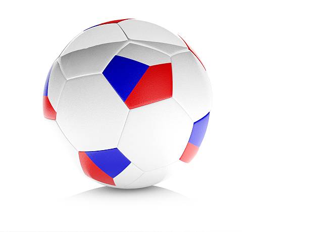 istock 3d soccer ball with Czech flag, isolated white 179807737