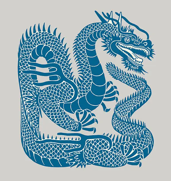 Vector illustration of Dragon