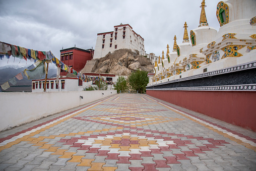 The Thiksey monastery is the largest monastery in central Ladakh, Thiksey, Ladakh, India