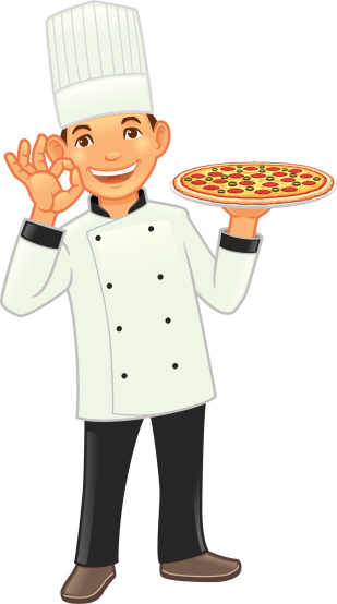 istock Chef With Pizza 179812615