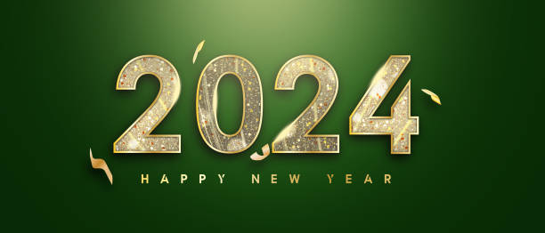 istock golden ribbon decoration for 2024 new year celebration in green background 1798173509