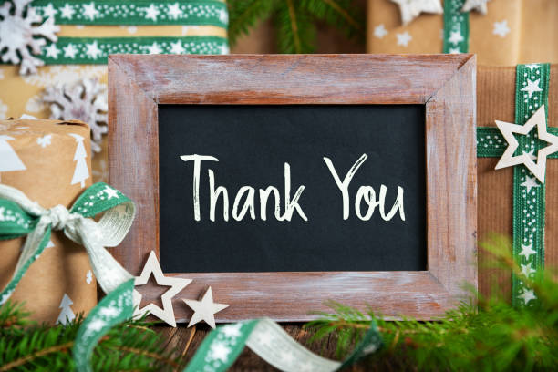 istock Text Thank You, With Green Sustainable Winter Decor 1798179513
