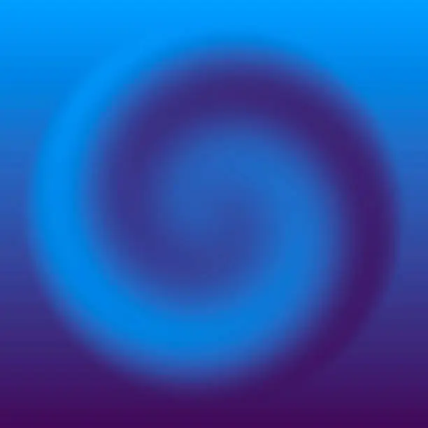 Vector illustration of Blue swirl on an abstract gradient background