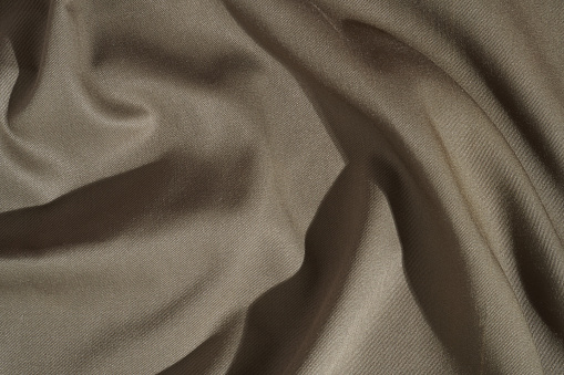 Wrinkled Earthy Fabric Texture Background