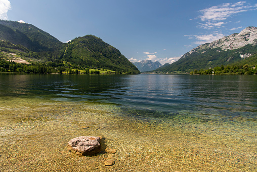 Lake Grundlsee , Austrian Alps, Salzkammergut, Ausseerland, Austria
