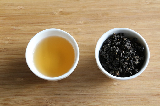 black tea and teapot