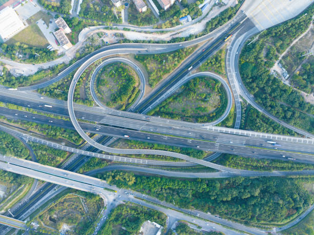 istock Bird's-eye View of Traffic Interchange 1798269557