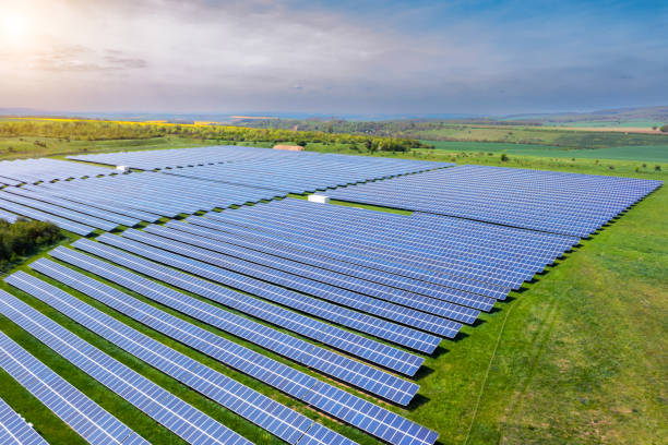 istock Aerial view of a solar panel energy field 1798282912