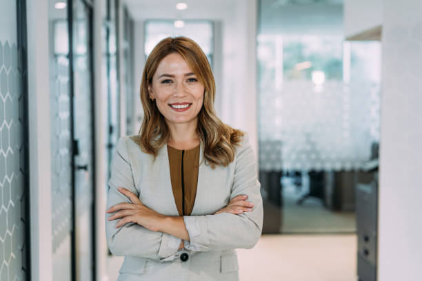 istock Confident businesswoman in modern office. 1798297580