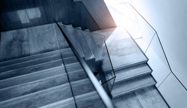 istock Luxury room with marble stairs 1798298137