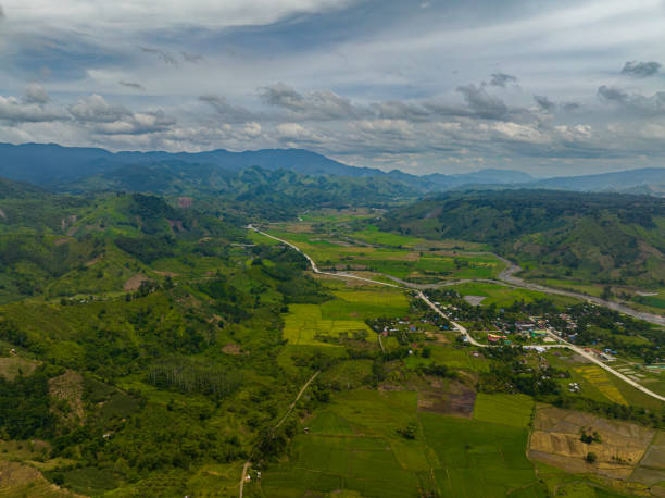 istock Tropical mountain and farm in the Philippines. 1798325917