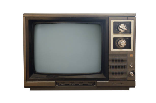 istock The old TV on the isolated.Retro technology concept. 1798338553