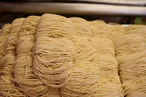 Plain noodles, Taiwanese street, traditional cuisine in Taiwan.