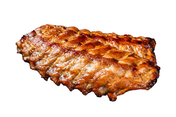 BBQ ribs eaten