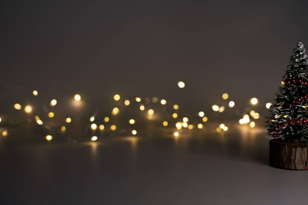 istock Blurred Night lights garland Christmas tree in shadow 1798369027
