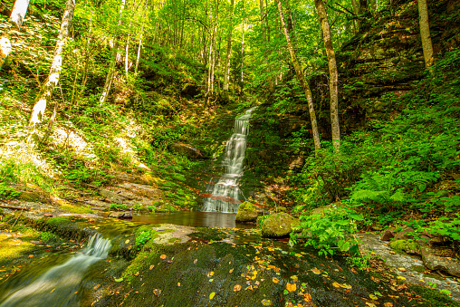 Beatuiful waterfall called Grujin vodopad, on Stara Planina mountain, Serbia