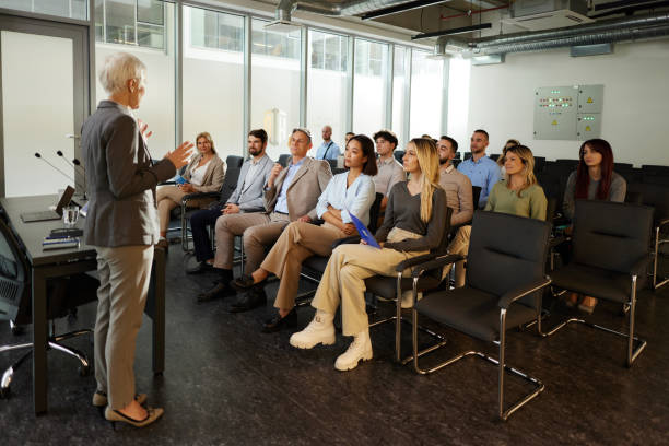 istock Business seminar in board room! 1798389385