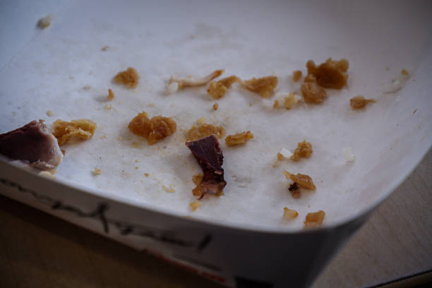 istock Food crumbs on a cardboard 1798415748