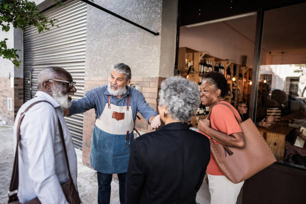 istock Restaurant's waiter welcoming customers 1798483586