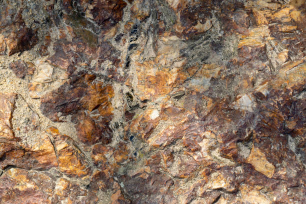 Raw granite rock texture background. stock photo