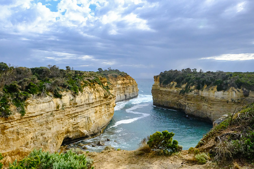 cliff and ocean