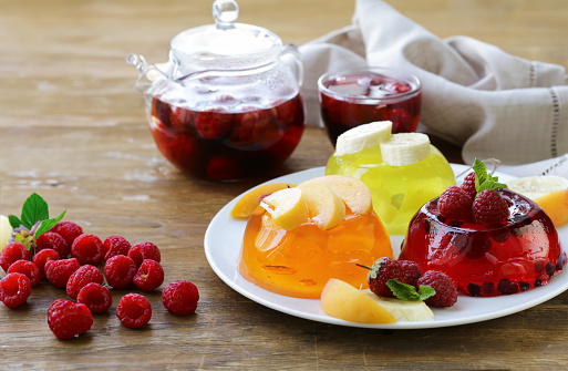 fruit jelly gelatin dessert healthy nutrition collagen
