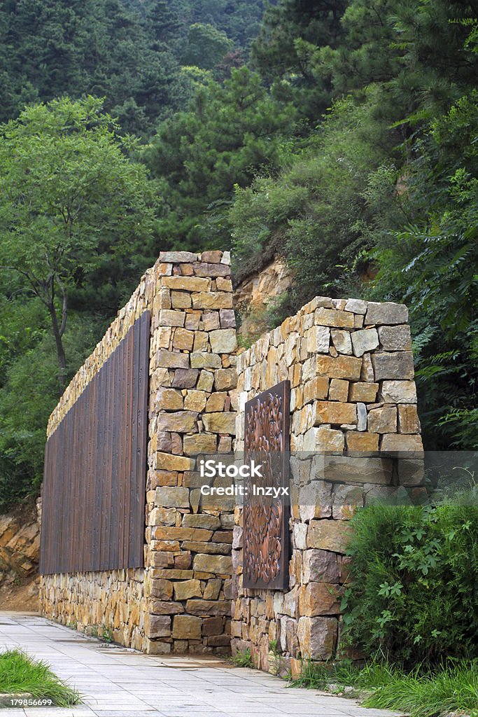 Edifícios antigos chineses tradicionais, em uma área turística do Norte - Foto de stock de Arquitetura royalty-free