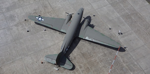 C-47 from the Ford Island Air traffic control tower