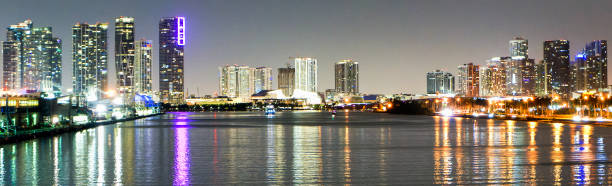 istock Miami city at night time, USA 1798610625