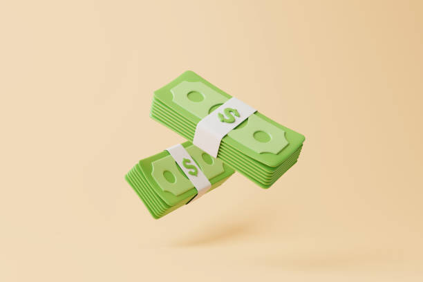 istock Bundles of money on beige background 1798628286
