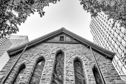 12-28-2023: San Francisco:, California, USA: Saint John Presbyterian church,  San Francisco, California