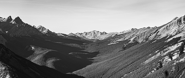 Mountains shot from Banff Gondola