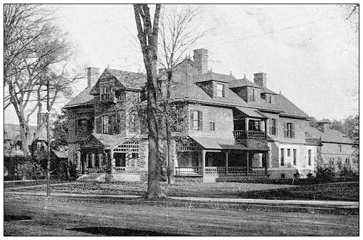 Antique image of Hampden County, Massachusetts: Springfield, residence of Dr. Luke Corcoran