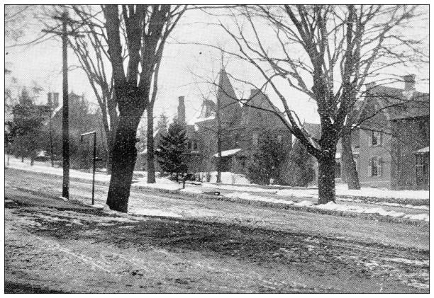 istock Antique image of Hampden County, Massachusetts: Springfield, Maple Street 1798662761