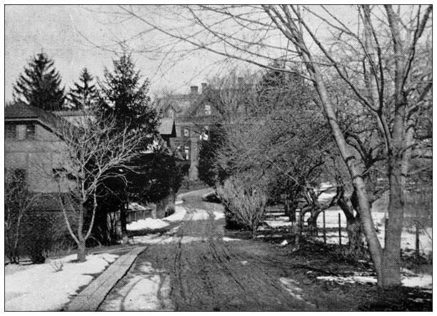 istock Antique image of Hampden County, Massachusetts: Springfield, Crescent Hill 1798664502