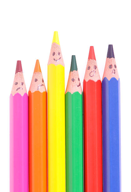 colored pencils colored pencils ecole stock pictures, royalty-free photos & images