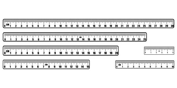 Ruler scale measure. Vector icon length measurement scale chart. Centimetre  illustration. Ruler scale measure. Vector icon length measurement scale chart. Centimetre  illustration. centimetre stock illustrations