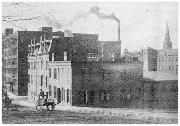 istock Antique image of Hampden County, Massachusetts: Springfield, Harrison Avenue 1798680626