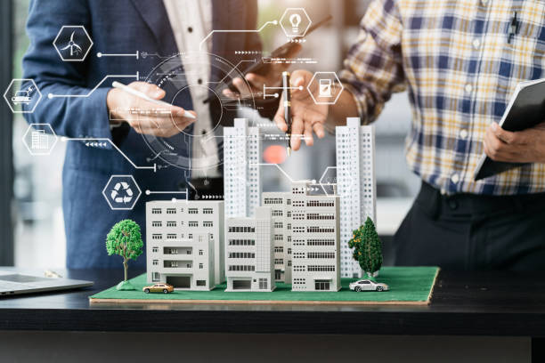 istock Real estate broker agent presenting and consult to customer to decision making. 1798682071