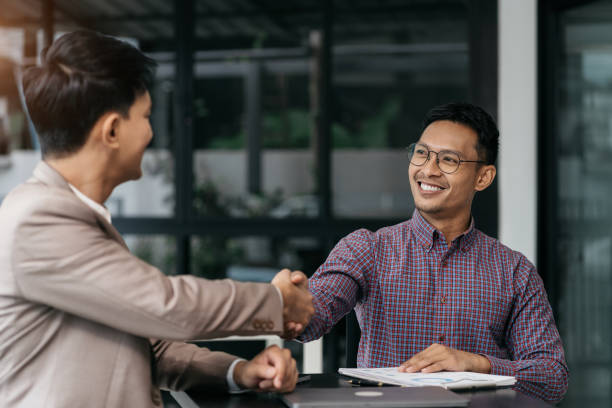 istock Professional business executive leaders making handshake agreement successful company trade partnership handshake concept. 1798682320