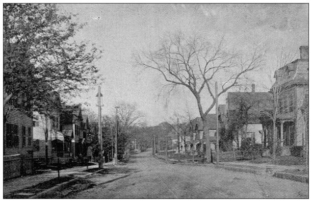 istock Antique image of Hampden County, Massachusetts: Springfield, Worthington Street 1798684550